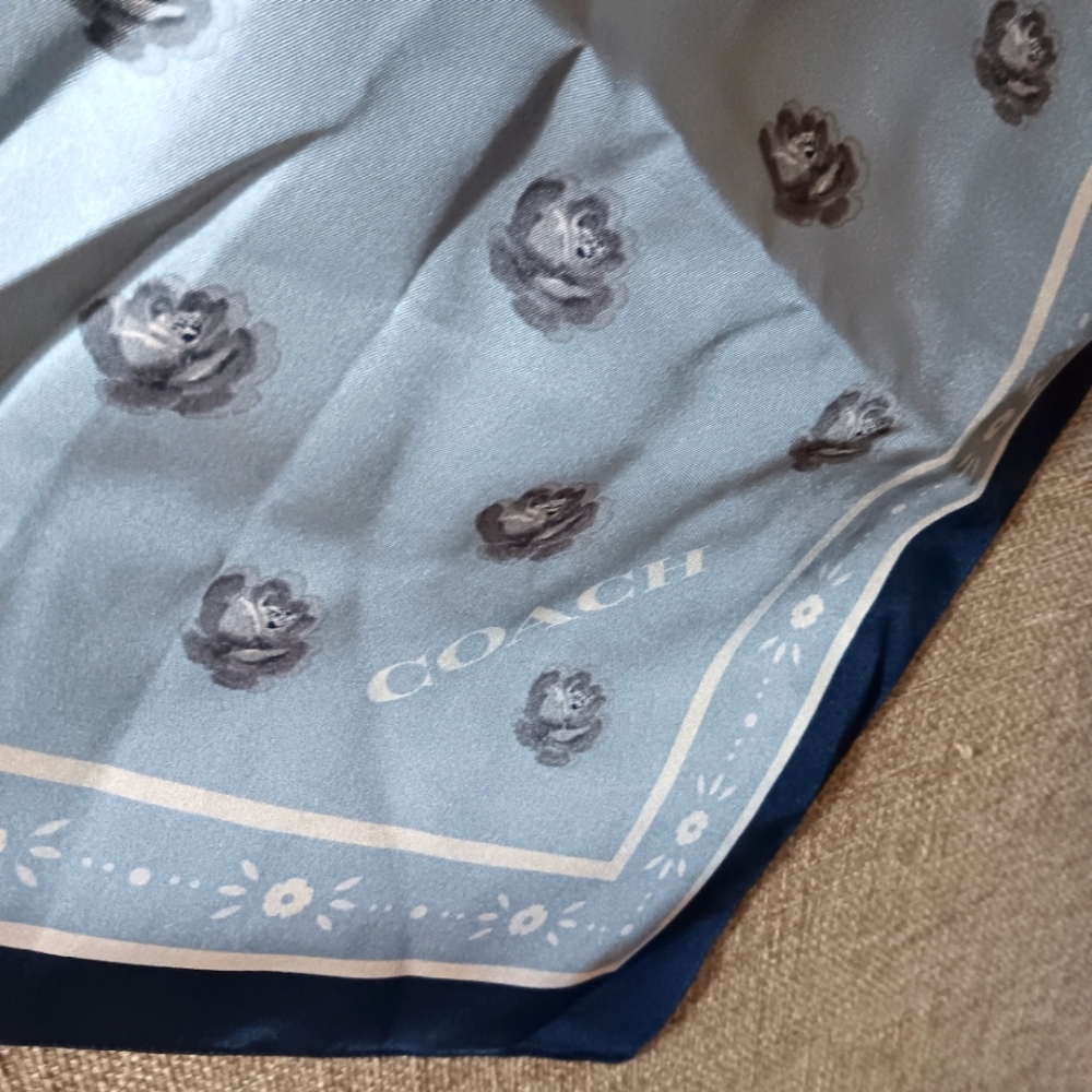 COACH Square silky scarf
